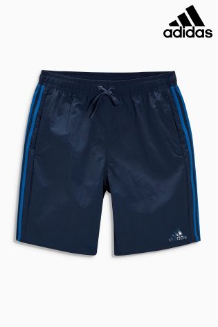 Navy adidas 3 Stripe Swim Short